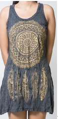 Womens Dreamcatcher Tank Dress - HalfMoonMusic