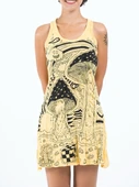 Womens Magic Mushroom Tank Dress - HalfMoonMusic