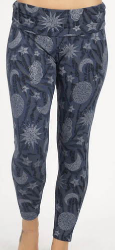Womens Organic Cotton Celestial Print Leggings - HalfMoonMusic