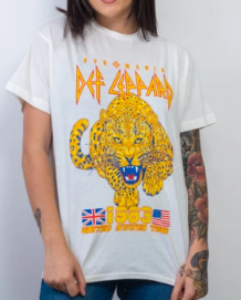 Women's Def Leppard Tour 1983 T-Shirt - HalfMoonMusic