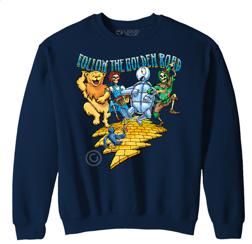 Mens Grateful Dead Golden Road Fleece Sweatshirt - HalfMoonMusic