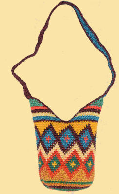 Hand Crocheted Taking A Trip Drum Bag - HalfMoonMusic