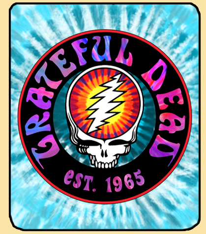 Grateful Dead Turquoise SYF Fleece Throw Blanket - HalfMoonMusic