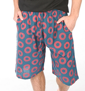 Mens Phish Donut Print Cargo Shorts - HalfMoonMusic