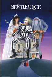 Beetlejuice One Sheet Poster - HalfMoonMusic