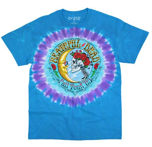 Mens Grateful Dead Lunar Dead Tie Dye T-shirt - HalfMoonMusic