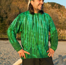 Men's Long Sleeve Tie-Dye T-Shirt - HalfMoonMusic