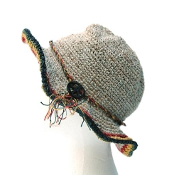 Hemp Rasta Peace Sign Tour Hat - HalfMoonMusic