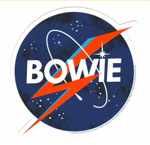 David Bowie NASA Bolt Sticker - HalfMoonMusic