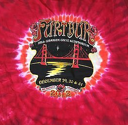 Mens Grateful Dead Furthur New Years Tie-Dye T-Shirt - HalfMoonMusic