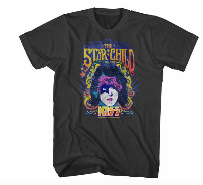 Mens Kiss Star Child T-Shirt - HalfMoonMusic