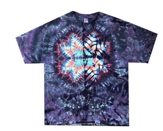 Mens Dark Star Tie-Dye T-Shirt - HalfMoonMusic