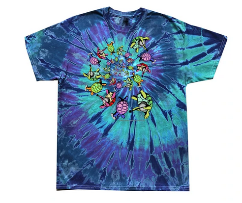 Mens Grateful Dead Terrapin Spiral Tie-Dye T-Shirt - HalfMoonMusic