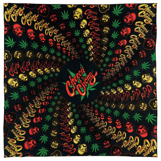 Cheech and Chong Rasta Spiral Bandana - HalfMoonMusic