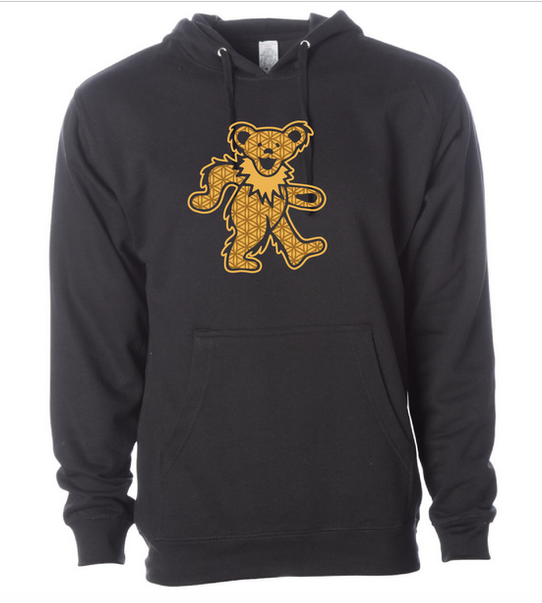 Mens Grateful Dead Sacred Bear Pullover Hoodie - HalfMoonMusic
