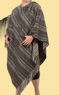 Unisex Mexicali Blues Brush Poncho - HalfMoonMusic