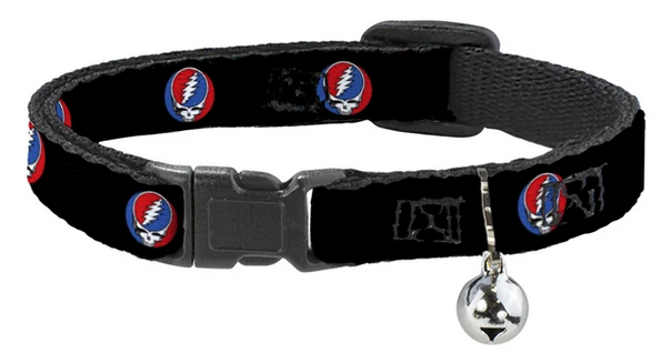 Assorted Grateful Dead Plastic Clip Cat Collars - HalfMoonMusic