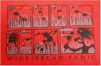 Mens Widespread Panic Noteeater Comic Long-Sleeve T-Shirt - HalfMoonMusic