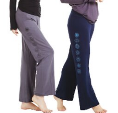 Womens Solid Color Chakra Symbol Leggings - HalfMoonMusic
