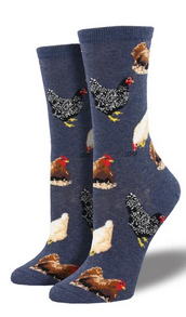 Womens Hen House Socks - HalfMoonMusic