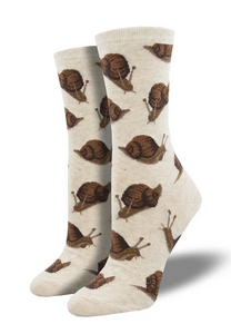 Womens Snail Pace Socks - HalfMoonMusic