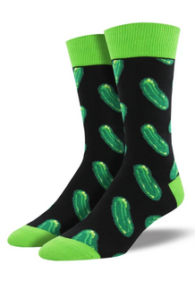 Mens Kind Of A Big Dill Pickle Socks - HalfMoonMusic