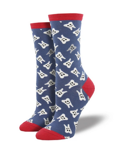 Womens Happy Teeth Socks - HalfMoonMusic