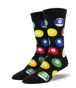 Mens Billiard Balls Socks - HalfMoonMusic