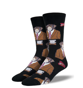 Mens Monkey Business Socks - HalfMoonMusic