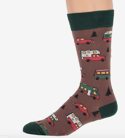 Mens Are We There Yet RV Socks - HalfMoonMusic