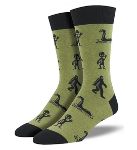 Mens I'm A Believer Cryptid Socks - HalfMoonMusic