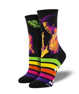Womens Jimi Hendrix Psychadelic Socks - HalfMoonMusic