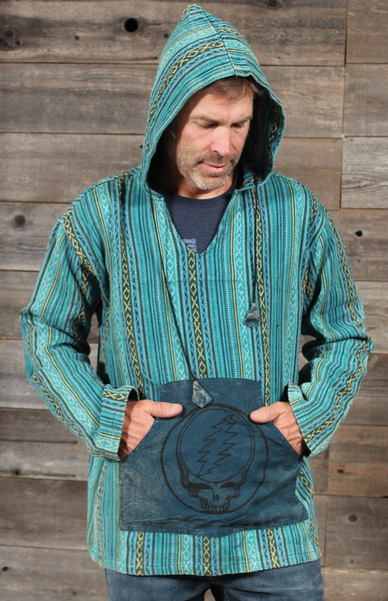 Mens Grateful Dead Cotton Pullover Print Hoodie - HalfMoonMusic