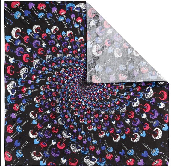 Glow Shroom Bandana - HalfMoonMusic