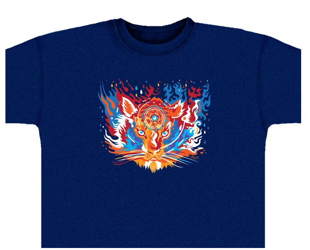 Mens Tiger In A Trance T-shirt - HalfMoonMusic