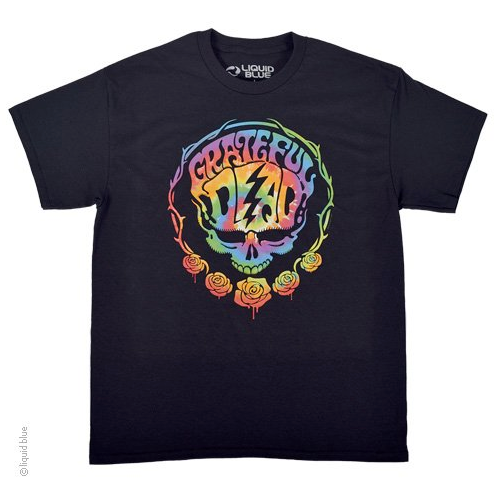 Mens Grateful Dead Tie-Dye Deadhead T-Shirt - HalfMoonMusic
