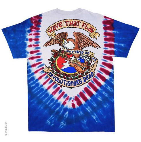 Mens Grateful Dead Tie-Dye Revolutionary Dead T-Shirt - HalfMoonMusic