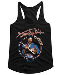 Womens Jimi Hendrix Hawaii 69 Racerback Tank Top - HalfMoonMusic