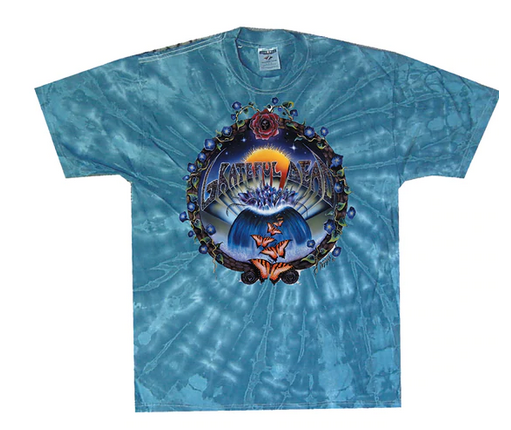 Mens Grateful Dead Butterflies Tie-Dye T-Shirt - HalfMoonMusic