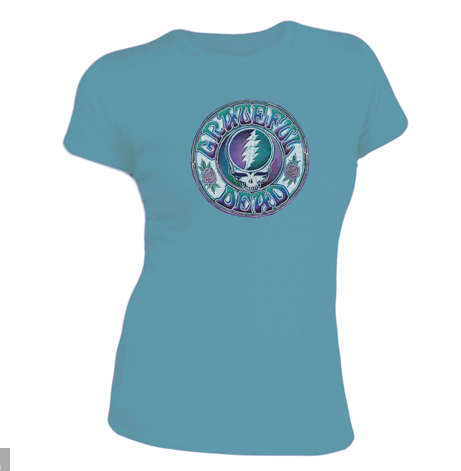 Womens Grateful Dead Batik SYF T-Shirt - HalfMoonMusic