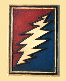 Grateful Dead Hand Carved Painted Wall Hangings - HalfMoonMusic