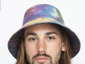 Tie-Dye Reversible Bucket Hat - HalfMoonMusic