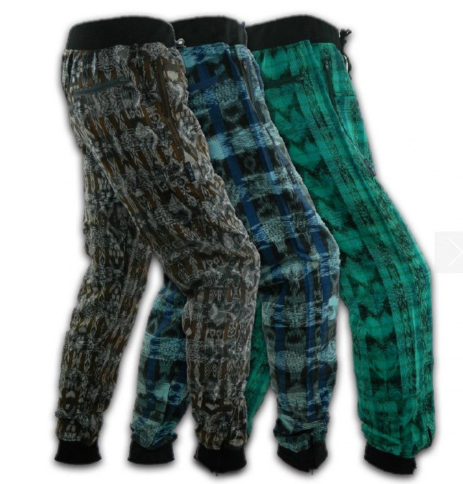 Mens Cotton Hand-Woven Cuff Ankle Jogger Pants - HalfMoonMusic