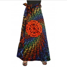 Womens Grateful Dead Dancing Skeletons Rose Wrap Skirt W/ Pocket - HalfMoonMusic