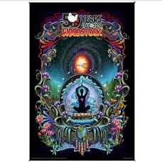 Mike Dubois Woodstock Stardust Art Tapestry - HalfMoonMusic
