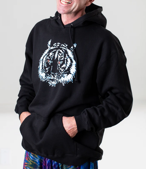 Mens Grateful Dead Tiger Bolt Pullover Hoodie - HalfMoonMusic