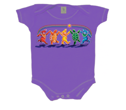 Grateful Dead Rainbow Critters Onesie - HalfMoonMusic