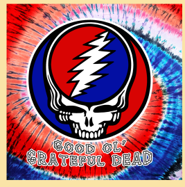 Good Ol' Grateful Dead Tie-Dye Tapestry - HalfMoonMusic