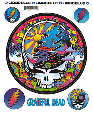 Grateful Dead Colorfol Mod Max Steal Your Face Sticker - HalfMoonMusic