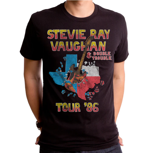 Men's Stevie Ray Vaughan Tour '86 T-Shirt - HalfMoonMusic